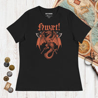 Black Hwæt Dragon Axe - Women's Tee - history buff gift by HistoHead
