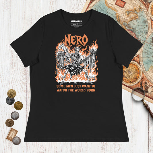 Black Nero Watch the World Burn - Women's Tee - history buff gift by HistoHead