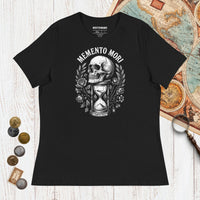 Black Memento Mori Tempus Fugit - Women's Tee - history buff gift by HistoHead