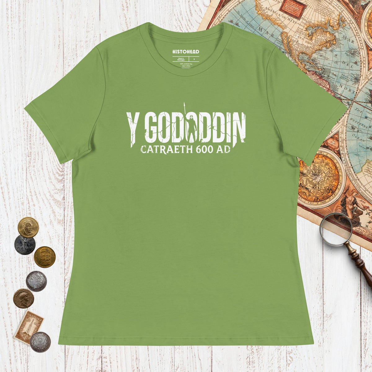 Leaf Y Gododdin Catraeth 600 - Women's Tee - history buff gift by HistoHead