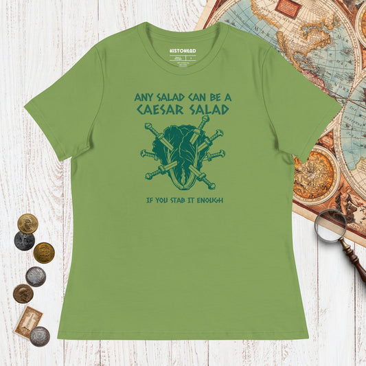 Leaf Caesar Salad - Women's Tee - history buff gift by HistoHead