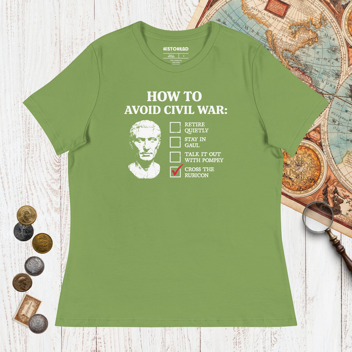 Leaf Caesar's Peace Plan - Women's Tee - history buff gift by HistoHead