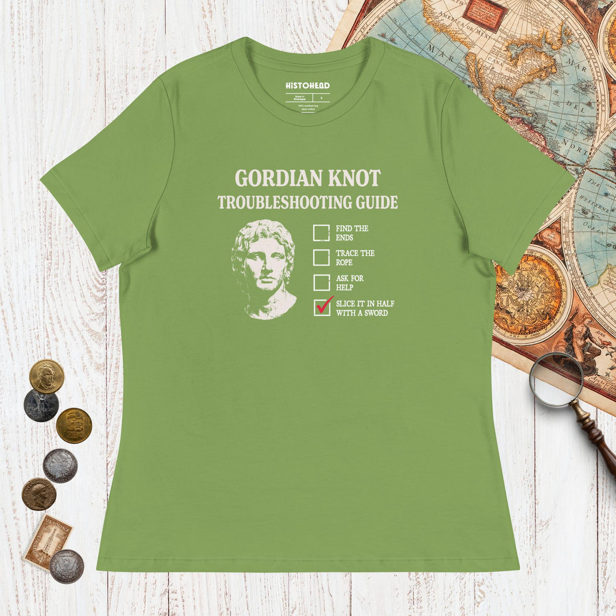 Leaf Alexander's Gordian Knot Guide - Women's Tee - history buff gift by HistoHead