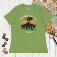 Leaf Pompeii Fun Run Retro - Women's Tee - history buff gift by HistoHead
