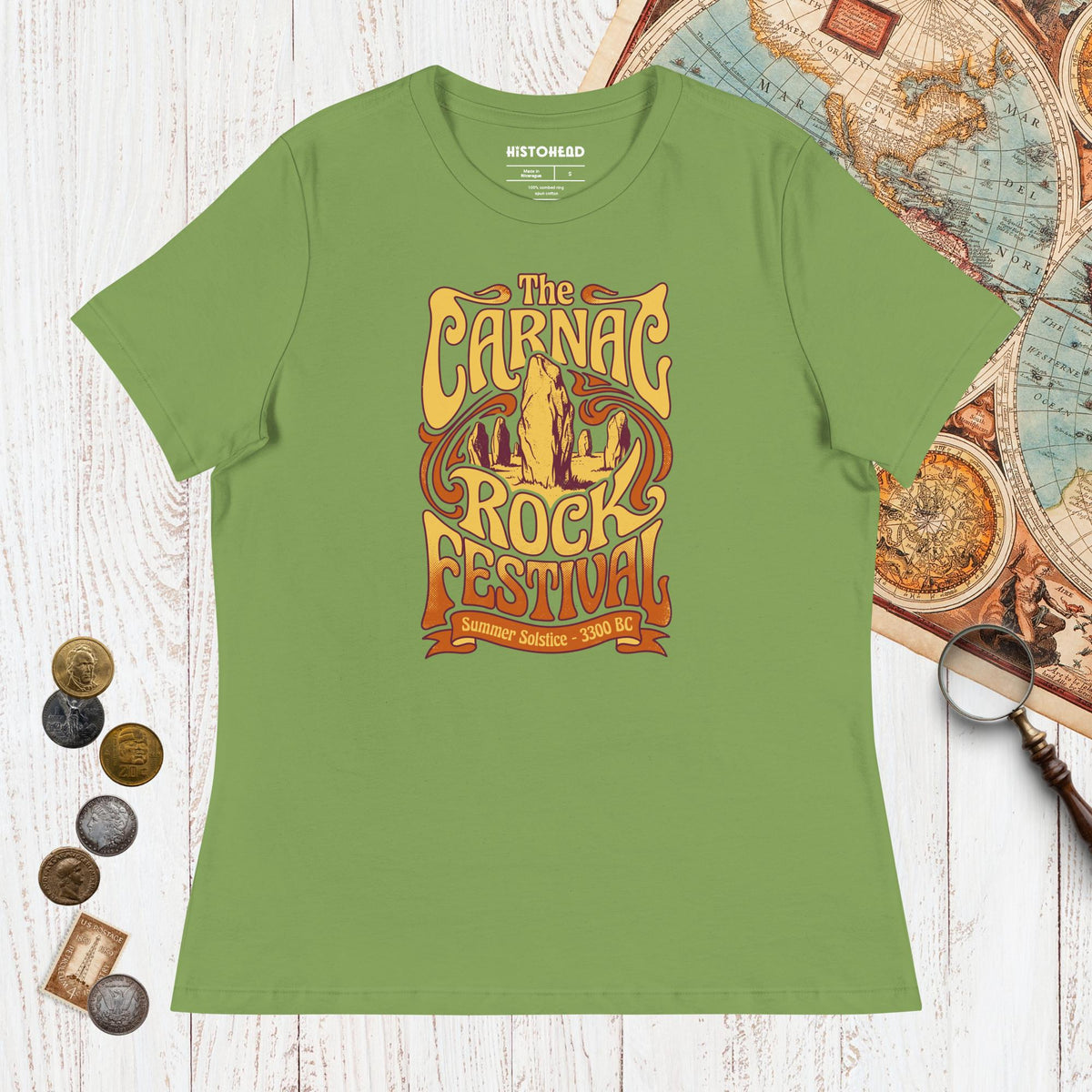 Leaf Carnac Rock Festival - Women's Tee - history buff gift by HistoHead