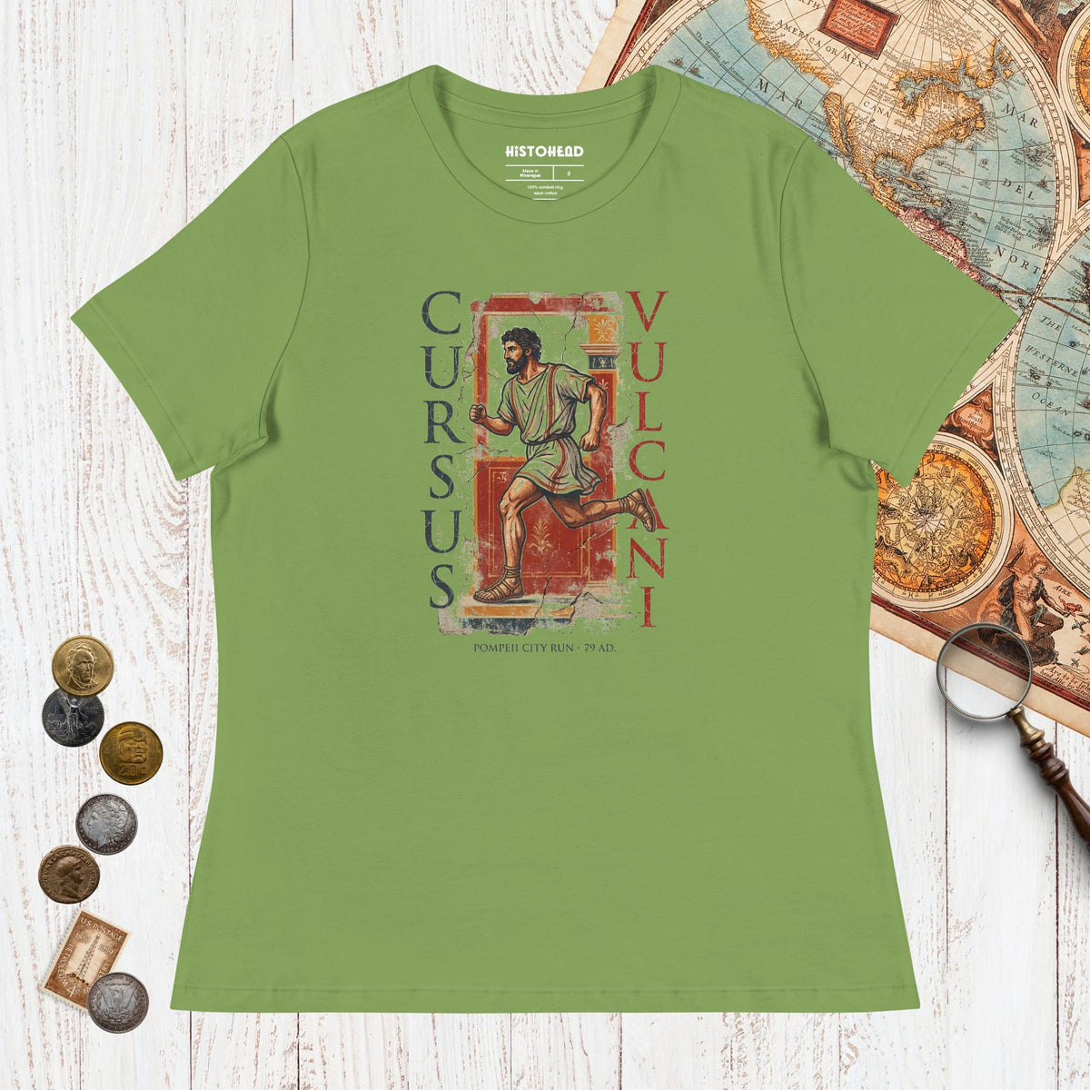 Leaf Pompeii Cursus Vulcani - Women's Tee - history buff gift by HistoHead