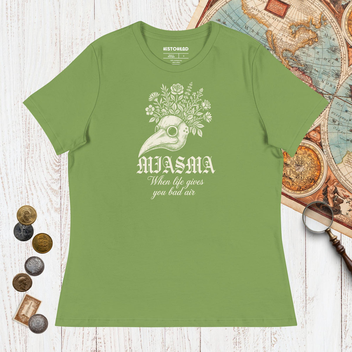 Leaf Miasma When Life Gives You Bad Air - Women's Tee - history buff gift by HistoHead
