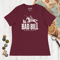 Maroon Big Bad Bill Invasion Tour - Women's Tee - history buff gift by HistoHead