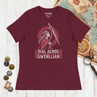 Maroon Dial Achos Gwenllian - Women's Tee - history buff gift by HistoHead