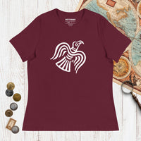 Maroon Viking Raven Symbol - Women's Tee - history buff gift by HistoHead