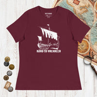 Maroon Road to Valhalla - Women's Tee - history buff gift by HistoHead