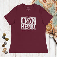 Maroon Richard the Lionheart - Women's Tee - history buff gift by HistoHead
