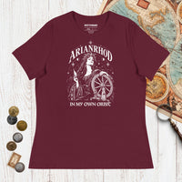Maroon Arianrhod In My Own Orbit - Women's Tee - history buff gift by HistoHead