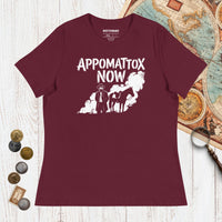 Maroon Appomattox Now - Women's Tee - history buff gift by HistoHead
