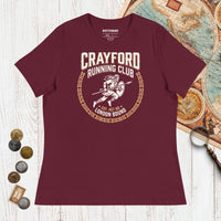 Maroon Crayford Running Club - Women's Tee - history buff gift by HistoHead