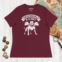 Maroon Cerberus Underworld K-9 Unit - Women's Tee - history buff gift by HistoHead