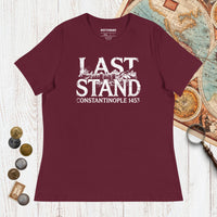Maroon Last Stand Constantinople 1453 - Women's Tee - history buff gift by HistoHead