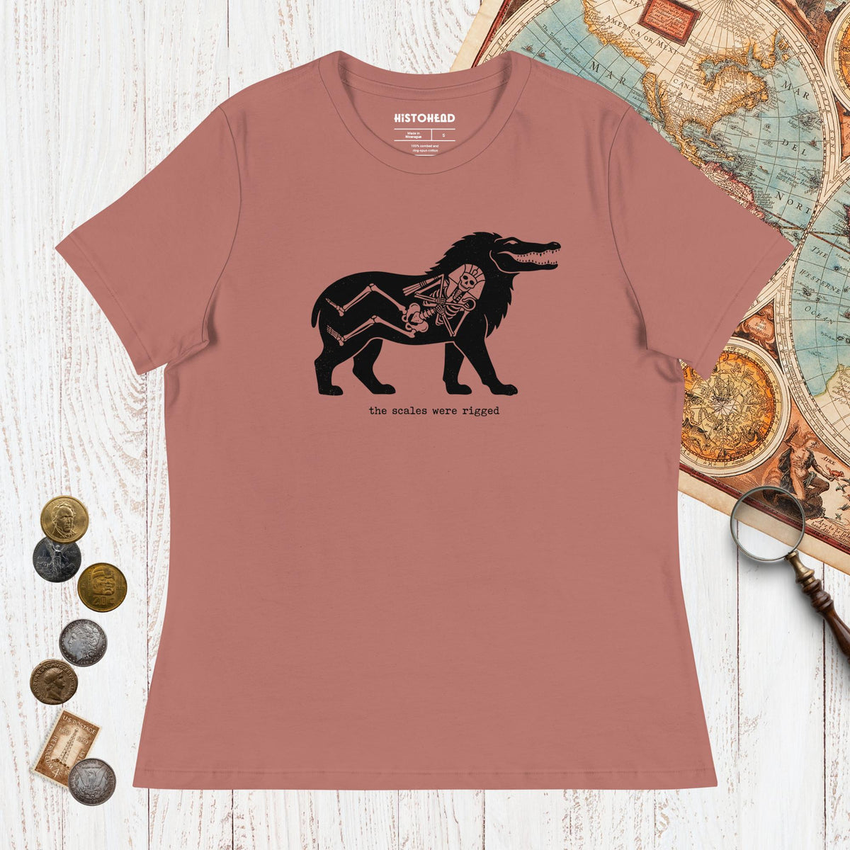 Mauve The Scales Were Rigged - Women's Tee - history buff gift by HistoHead