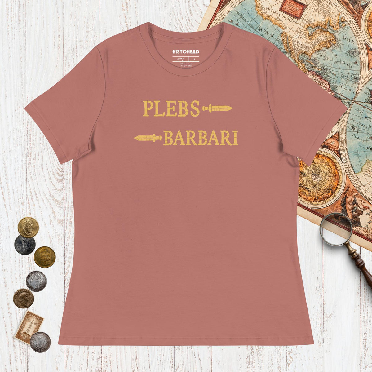 Mauve Mosaic Plebs or Barbari - Women's Tee - history buff gift by HistoHead