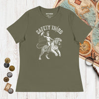 Military Green Gladiator Safety Third - Women's Tee - history buff gift by HistoHead