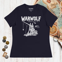 Navy Warwolf Trebuchet - Women's Tee - history buff gift by HistoHead