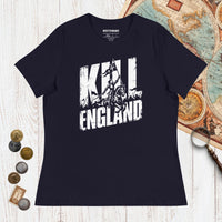 Navy Joan of Arc Kill England - Women's Tee - history buff gift by HistoHead
