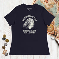 Navy Khepri Barbell Club - Women's Tee - history buff gift by HistoHead
