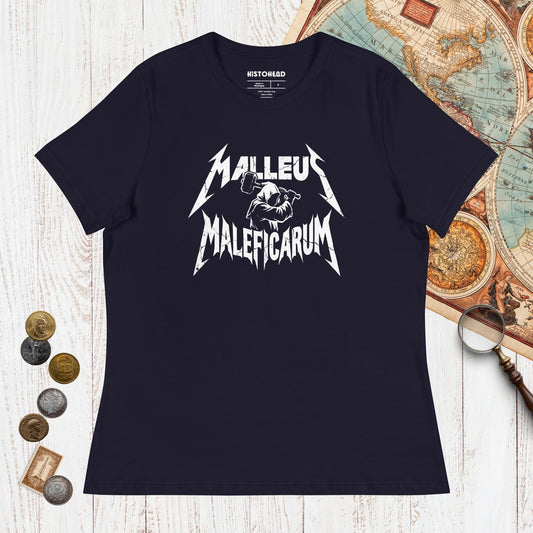 Navy Malleus Maleficarum - Women's Tee - history buff gift by HistoHead