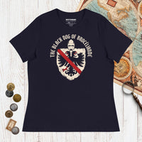 Navy Du Guesclin The Black Dog of Brocéliande - Women's Tee - history buff gift by HistoHead