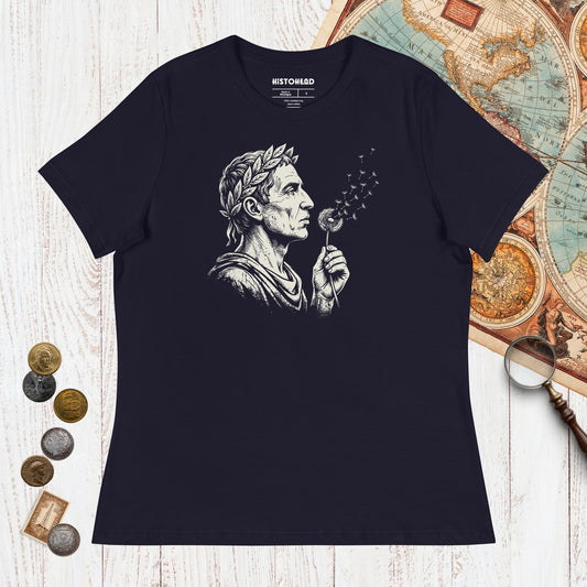 Navy Caesar Blowing Wishes - Women's Tee - history buff gift by HistoHead