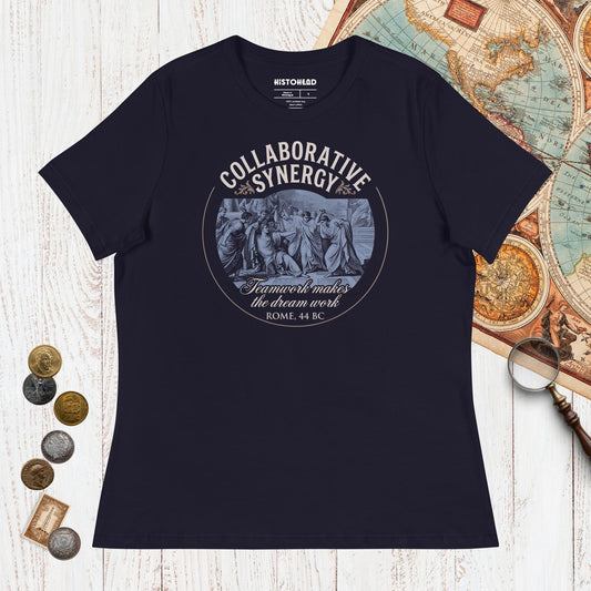 Navy Collaborative Synergy - Women's Tee - history buff gift by HistoHead