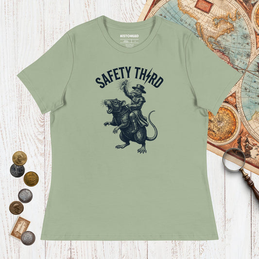Sage Plague Doctor Safety Third - Women's Tee - history buff gift by HistoHead