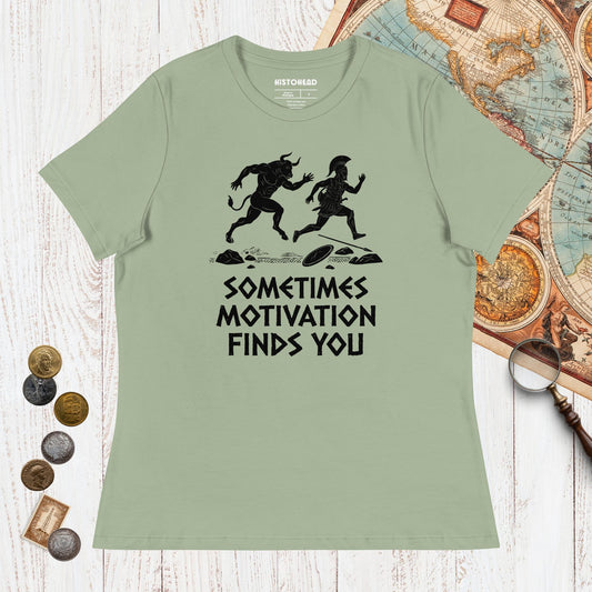 Sage Motivation Finds You Minotaur Edition - Women's Tee - history buff gift by HistoHead