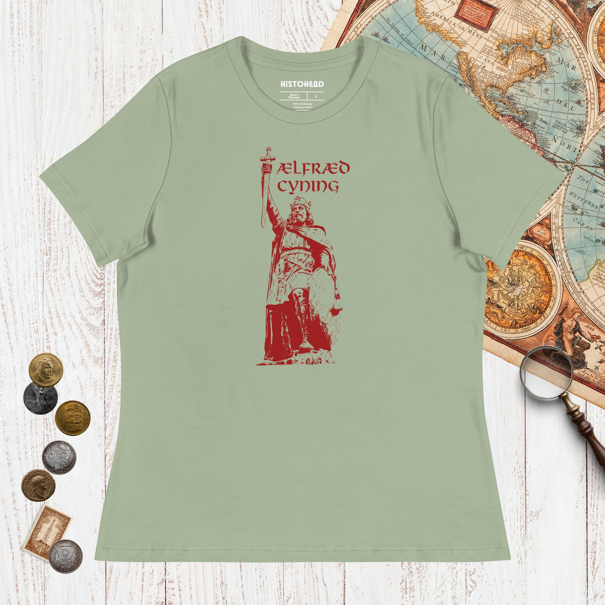 Sage Alfred the Great - Women's Tee - history buff gift by HistoHead