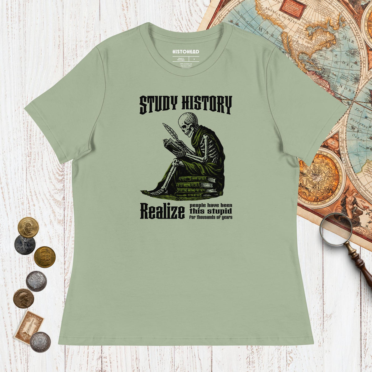 Sage Study History - Women's Tee - history buff gift by HistoHead