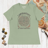 Sage Labyrinthus Here Lives Minotaur - Women's Tee - history buff gift by HistoHead