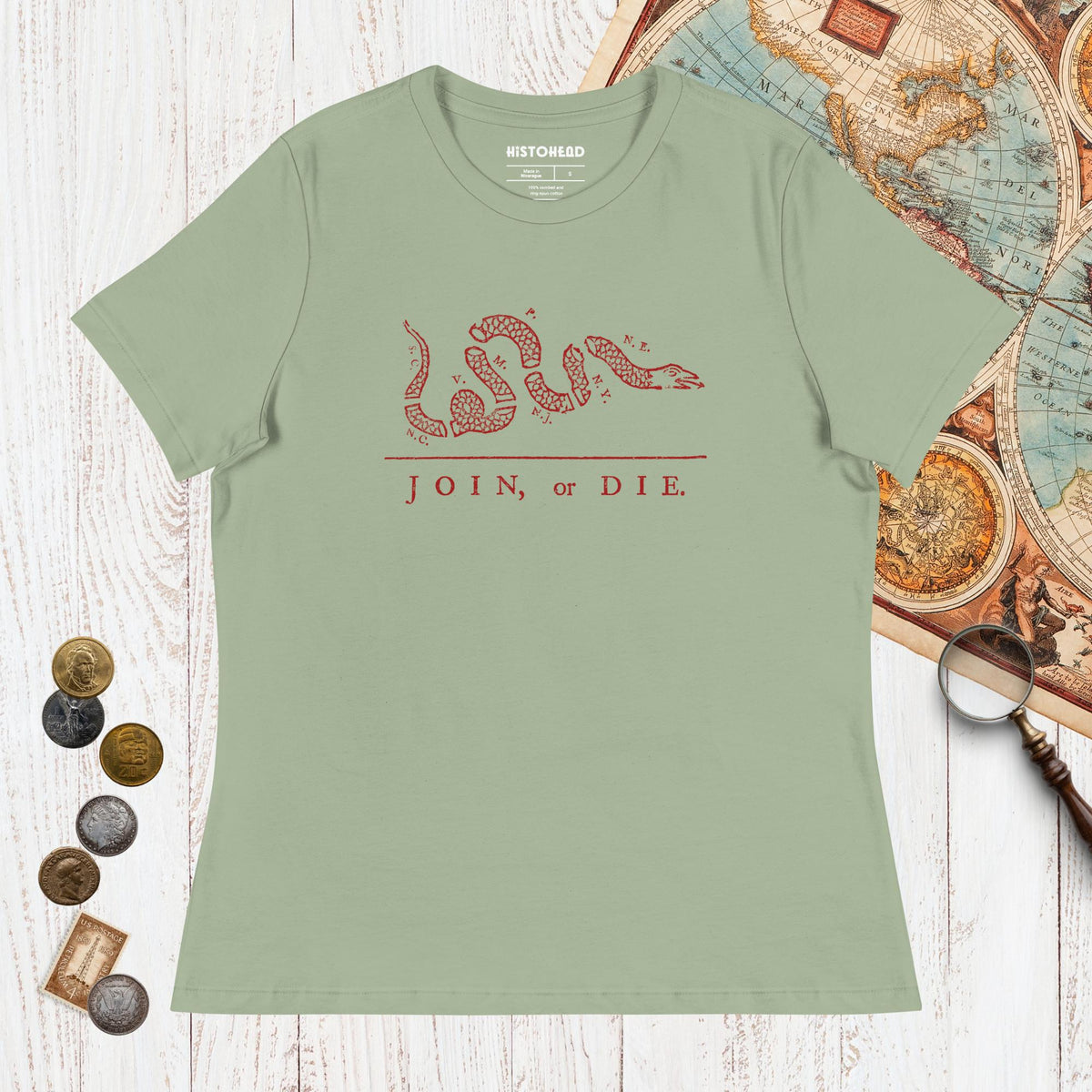 Sage Join Or Die - Women's Tee - history buff gift by HistoHead