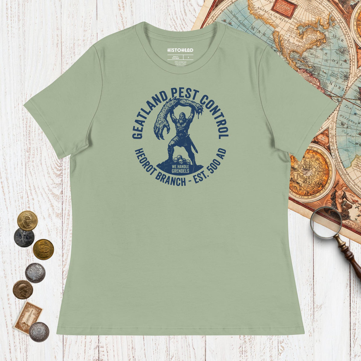 Sage Geatland Pest Control - Women's Tee - history buff gift by HistoHead