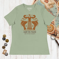 Artemis the Potnia Theron Pottery Art - Women's Tee - history buff gift by HistoHead