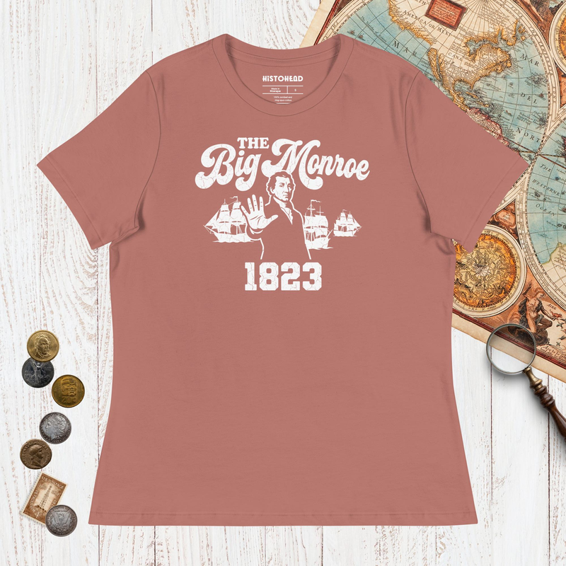 Mauve The Big Monroe - Women's Tee - history buff gift by HistoHead