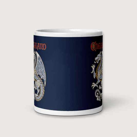 Englaland Dragon Mug - history buff gift by HistoHead
