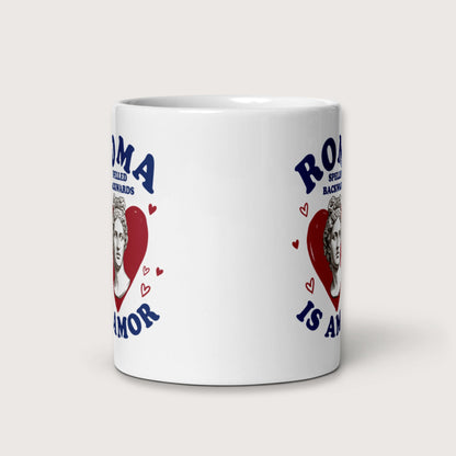Roma Spelled Backwards Is Amor Mug - history buff gift by HistoHead