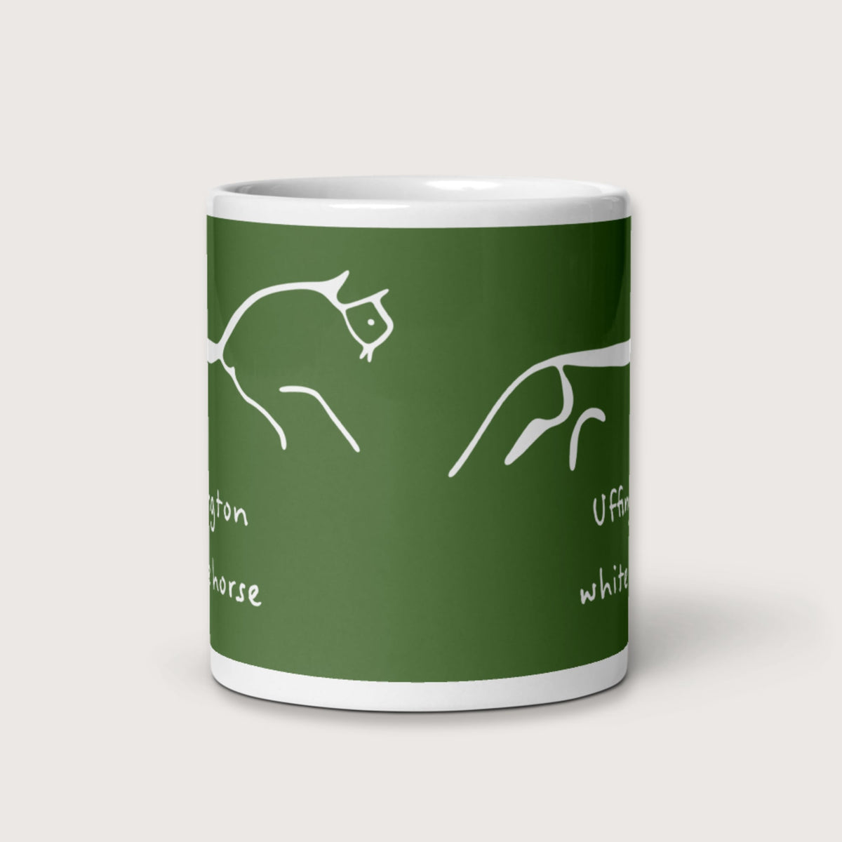 Uffington White Horse Mug - history buff gift by HistoHead