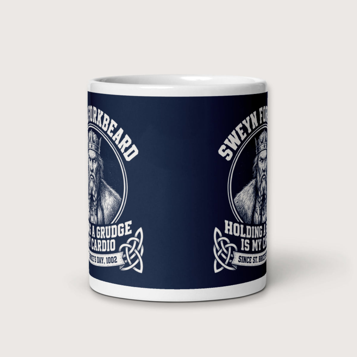 Sweyn Forkbeard Holding a Grudge Is My Cardio Mug - history buff gift by HistoHead