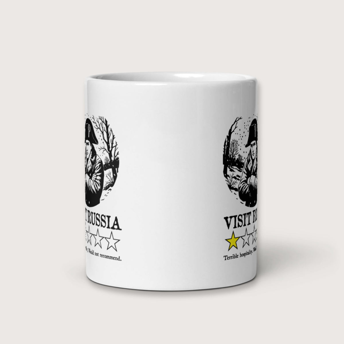 Napoleon Visit Russia Review Mug - history buff gift by HistoHead