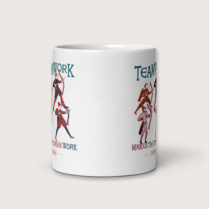 Bayeux Tapestry Teamwork Makes the Dream Work Mug - history buff gift by HistoHead