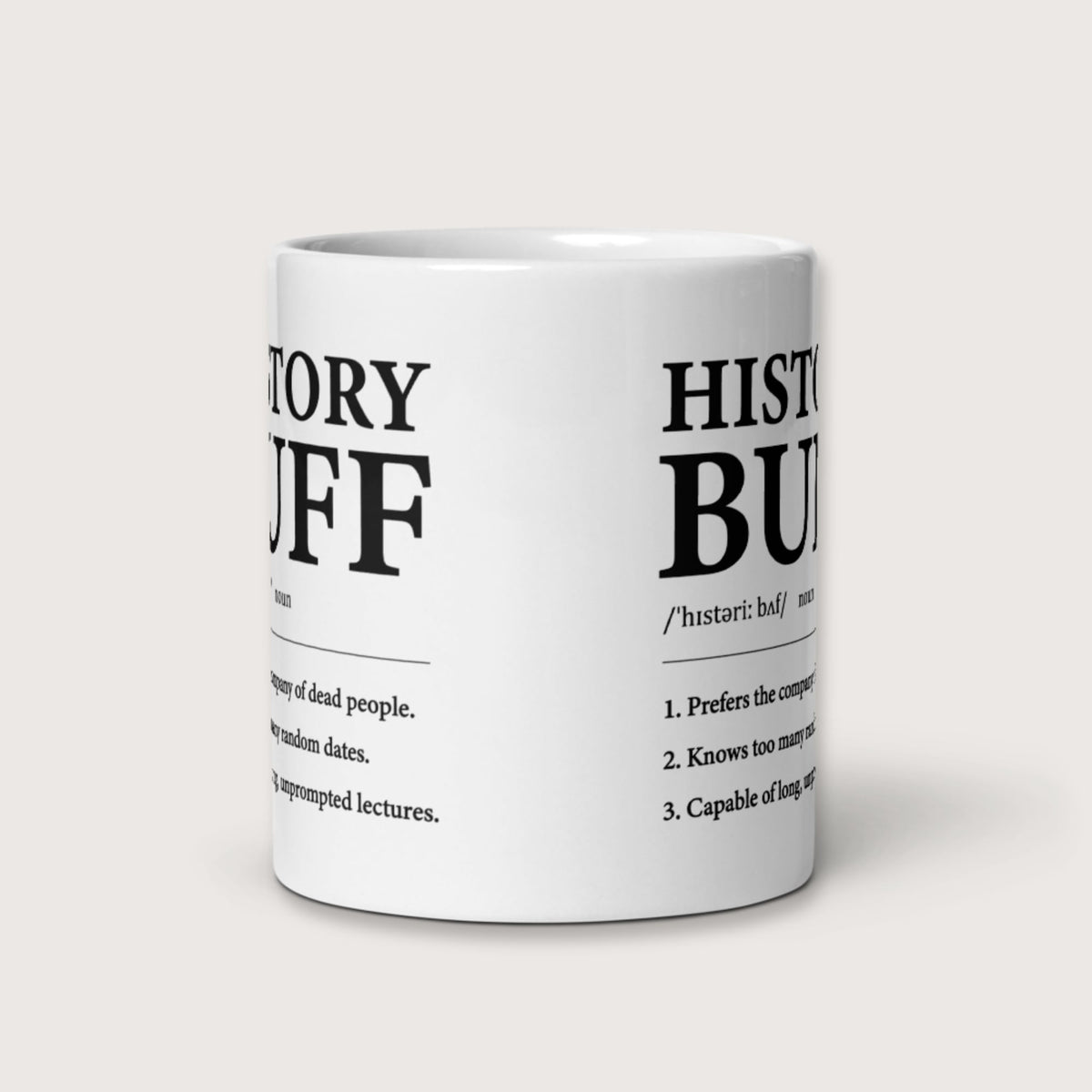 History Buff Definition Mug - history buff gift by HistoHead