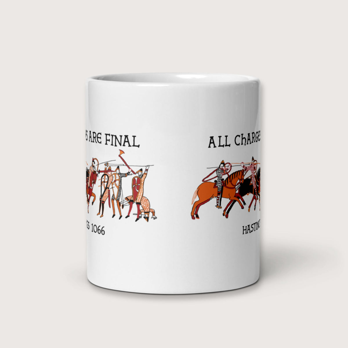 Bayeux Tapestry All Charges Are Final Mug - history buff gift by HistoHead
