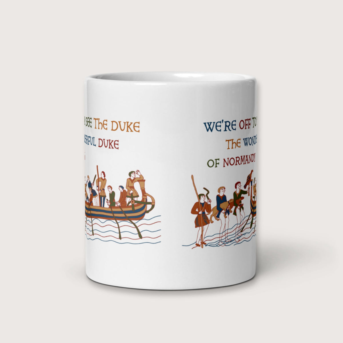Bayeux Tapestry We're Off to See the Duke Mug - history buff gift by HistoHead