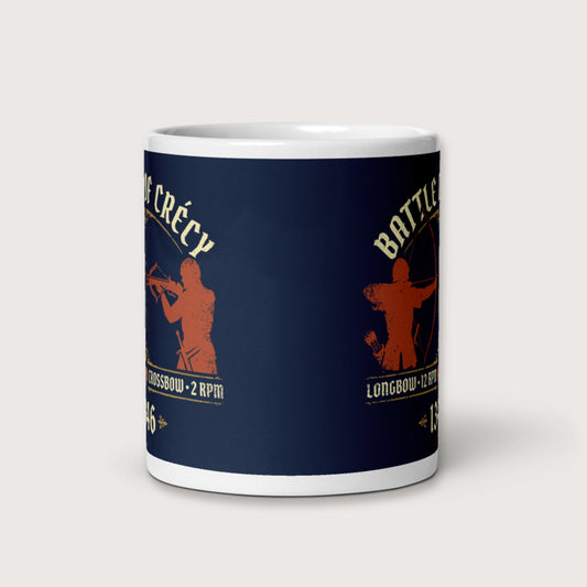 Battle of Crecy 1346 Mug - history buff gift by HistoHead
